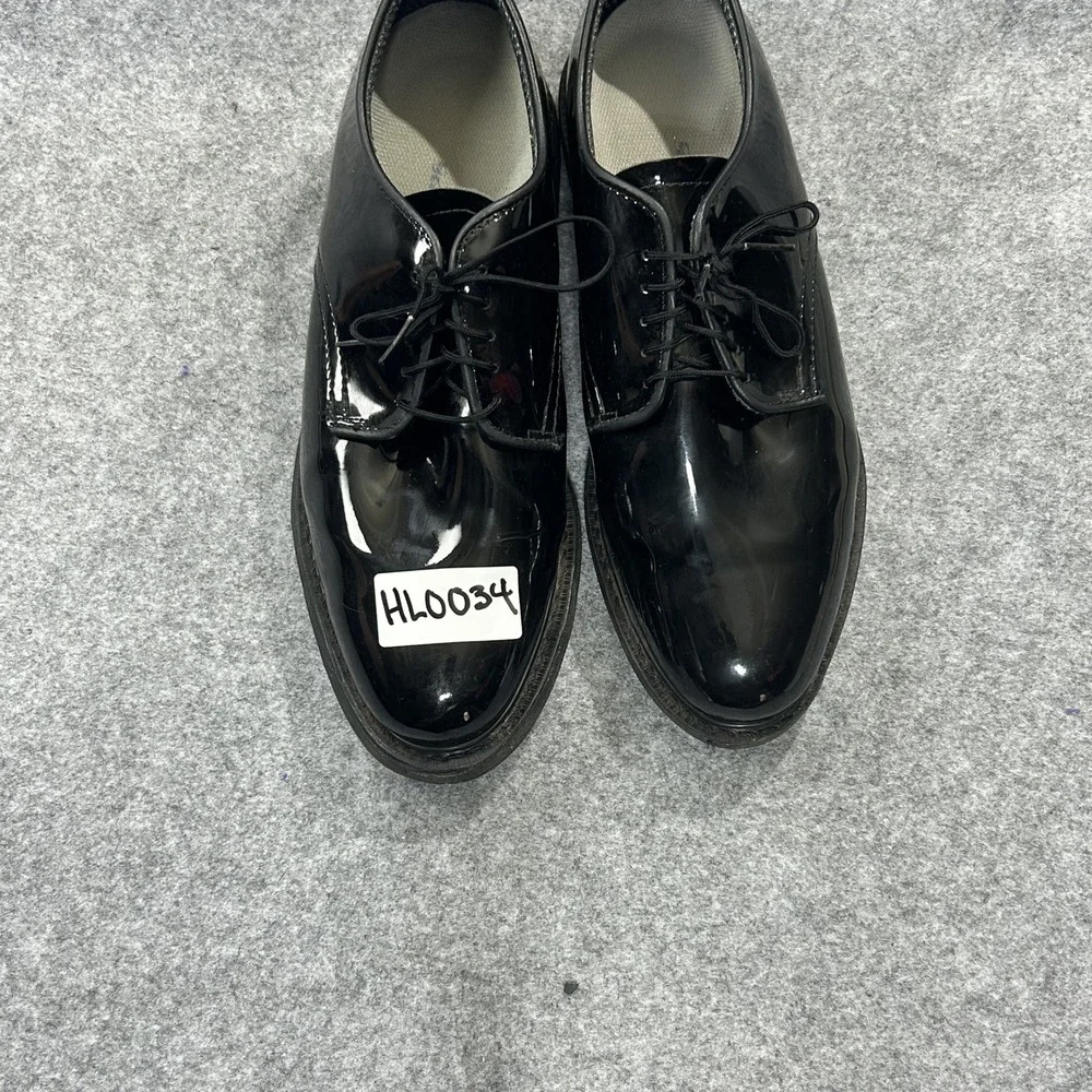 Capps 90263 Dress Shoes 8.5 D Black Patent Leather High Shine Formal